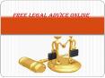 Free Legal Advice Online (1) PowerPoint PPT Presentation