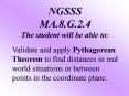NGSSS MA.8.G.2.4 The student will be able to: PowerPoint PPT Presentation
