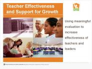 Teacher Effectiveness and Support for Growth