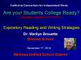 Are your Students College Ready? (Strategies adapted from E.R.W.C.) Expository Reading and Writing Strategies PowerPoint PPT Presentation