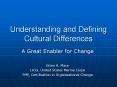 Understanding and Defining Cultural Differences PowerPoint PPT Presentation