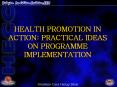 HEALTH PROMOTION IN ACTION: PRACTICAL IDEAS ON PROGRAMME IMPLEMENTATION PowerPoint PPT Presentation