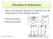filtration in industries