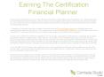Earning The Certification Financial Planner PowerPoint PPT Presentation