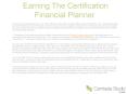 Earning The Certification Financial Planner  PowerPoint PPT Presentation