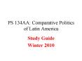 PS 134AA: Comparative Politics of Latin America PowerPoint PPT Presentation
