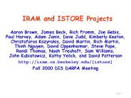 IRAM and ISTORE Projects