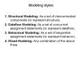 Modeling styles: PowerPoint PPT Presentation