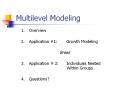 Multilevel Modeling PowerPoint PPT Presentation