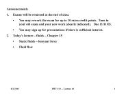 Announcements