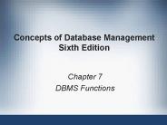 Concepts of Database Management Sixth Edition