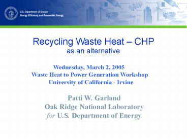 Recycling Waste Heat 