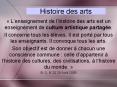Histoire des arts PowerPoint PPT Presentation