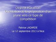 Objectif Marathon Orientation de la pr