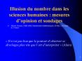 Illusion du nombre dans les sciences humaines PowerPoint PPT Presentation