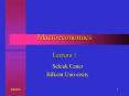 Macroeconomics Lecture 1 PowerPoint PPT Presentation