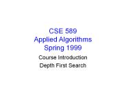 CSE 589 Applied Algorithms Spring 1999