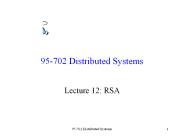 Lecture 12: RSA