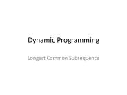 Dynamic Programming