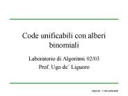 Code unificabili con alberi binomiali