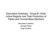 Discussion Summary: Group B 
