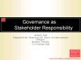 Governance as Stakeholder Responsibility PowerPoint PPT Presentation