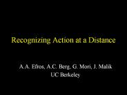 Recognizing Action at a Distance