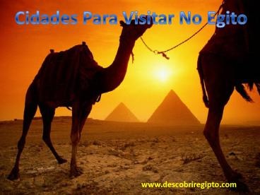 Cidades para visitar no egito