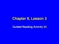 Chapter 9, Lesson 3 PowerPoint PPT Presentation