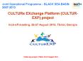 CULTURe EXchange Platform (CULTUR-EXP) project PowerPoint PPT Presentation
