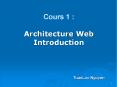 Cours 1 : Architecture Web Introduction PowerPoint PPT Presentation