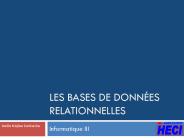 Les bases de donn