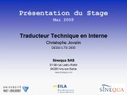 Traducteur Technique en Interne