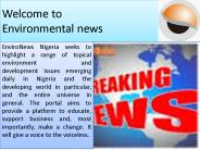 Environmental news in Nigeria