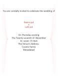 Wedding Invitation PowerPoint PPT Presentation