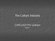 The Culture Industry