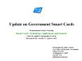 Update on Government Smart Cards PowerPoint PPT Presentation