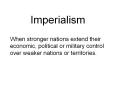 Imperialism PowerPoint PPT Presentation