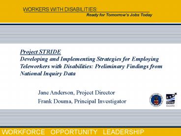 WORKFORCE  OPPORTUNITY  LEADERSHIP