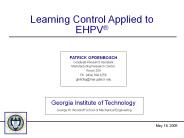 Learning Control Applied to EHPV
