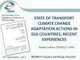 STATE OF TRANSPORT CLIMATE CHANGE ADAPTATION ACTIONS IN EEA COUNTRIES, RECENT EXPERIENCES PowerPoint PPT Presentation