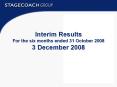 Interim Results For the six months ended 31 October 2008 3 December 2008 PowerPoint PPT Presentation
