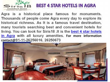 Perfect and best budget hotels in Agra