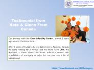 Surrogacy Journey : Kate & Glenn at KIC