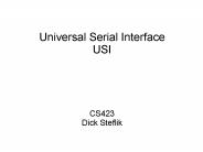 Universal Serial Interface USI