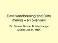 Data warehousing and Data mining  PowerPoint PPT Presentation