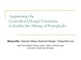 Augmenting the Generalized Hough Transform to Enable the Mining of Petroglyphs PowerPoint PPT Presentation