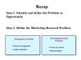 Step 3: Specify the Research Design PowerPoint PPT Presentation