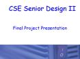 Final Project Presentation PowerPoint PPT Presentation