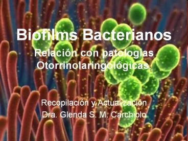 Biofilms Bacterianos